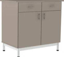 Buffet Bandana - 2 portes, 2 tiroirs - l. 98,5 x h. 90,5 x pr. 55 cm