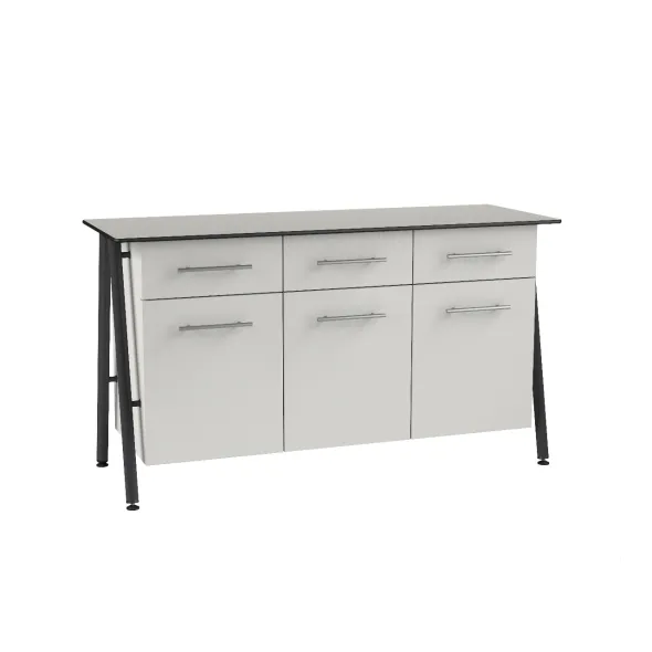 Buffet 3 portes et 3 tiroirs Ella - l. 150 x h. 92 x pr. 54 cm