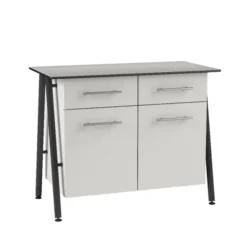 Buffet 2 portes et 2 tiroirs Ella - 106 x h. 92 x pr. 54 cm