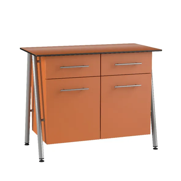 Buffet 2 portes et 2 tiroirs Ella - 106 x h. 92 x pr. 54 cm
