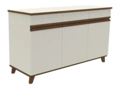 Buffet 3 portes, 3 tiroirs Soline - hêtre verni teinté l. 154 x h. 90 x pr. 54,5 cm