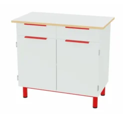 Buffet 2 portes 2 tiroirs Zen - l. 100 x h. 92 x pr. 55 cm
