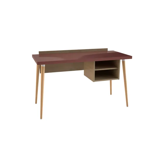 Bureau avec caisson ouvert - Lagune - l. 130 x pr. 58 cm