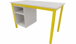 Bureau avec caisson ouvert 1 tablette - Square - l. 120 x pr. 60 cm