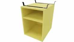 Bureau avec caisson ouvert 1 tablette - Square - l. 120 x pr. 60 cm
