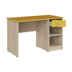 Bureau avec 1 tiroir et caisson ouvert - Odéos - 120 x 60 cm 1 tablette