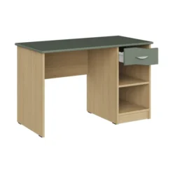 Bureau avec 1 tiroir et caisson ouvert - Odéos - 120 x 60 cm 1 tablette