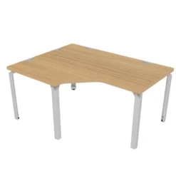 Bureau compact 90° asymétrique Epure - l. 160 x l. 120 x pr. 80-80 cm