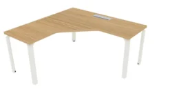 Bureau compact 90° symétrique Epure - l. 160 x pr. 60 cm - top access