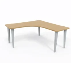 Bureau compact 90° symétrique Evidence - l. 160 x pr. 60 cm