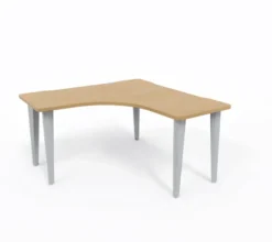 Bureau compact 90° symétrique Evidence - l. 140 x pr. 60 cm