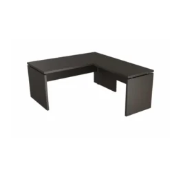 Bureau droit Amphitéo - l. 160 x pr. 80 cm + retour sur pied l. 100 x pr. 60 cm