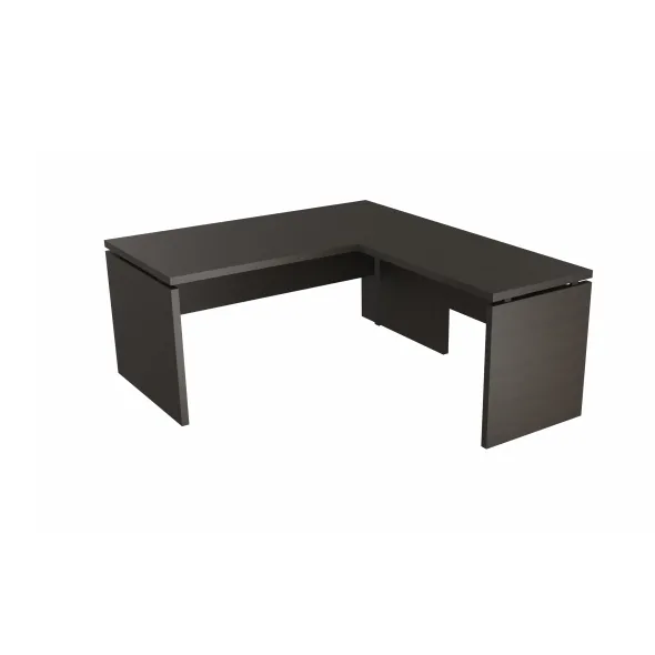 Bureau droit Amphitéo - l. 160 x pr. 80 cm + retour sur pied l. 100 x pr. 60 cm