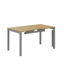 Bureau droit Arial - l. 140 x pr. 80 cm