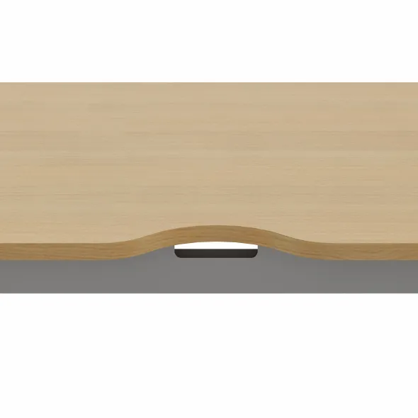 Bureau droit Arial - l. 140 x pr. 80 cm