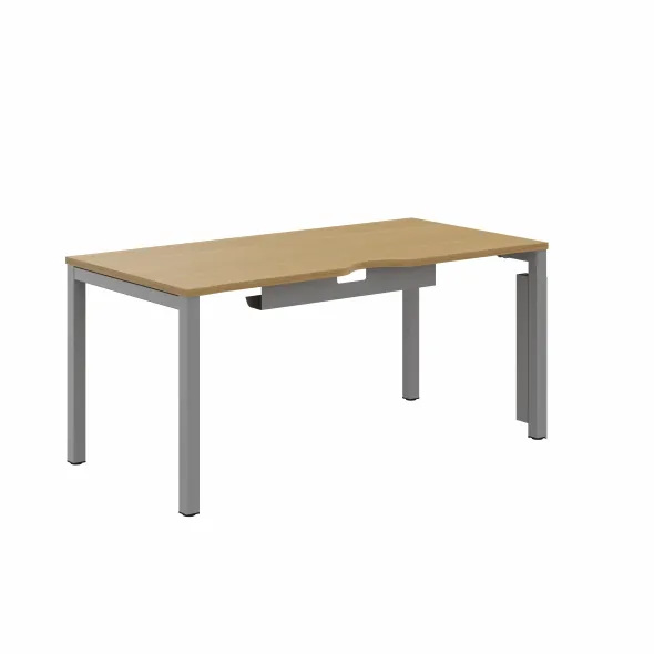 Bureau droit Arial - l. 160 x pr. 80 cm