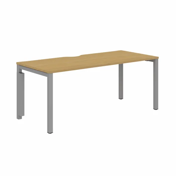 Bureau droit Arial - l. 180 x pr. 80 cm