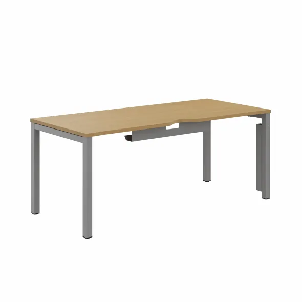 Bureau droit Arial - l. 180 x pr. 80 cm
