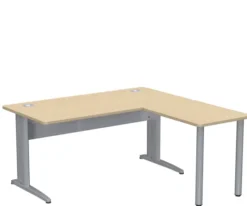 Bureau droit Corial - l. 160 x pr. 80 cm + retour l. 80 x pr. 60 cm