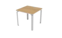 Bureau droit Epure - l. 80 x pr. 80 cm - chant bicolore