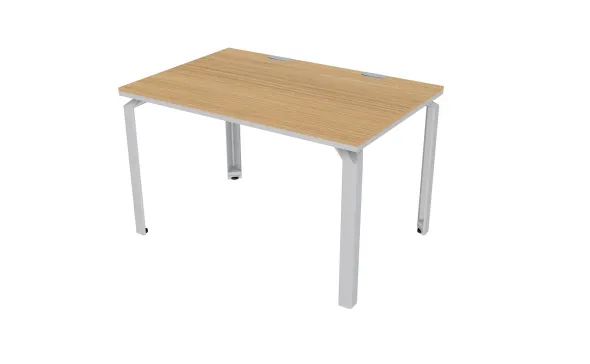 Bureau droit Epure - l. 120 x pr. 80 cm - chant bicolore