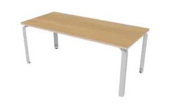 Bureau droit Epure - l. 180 x pr. 80 cm - chant bicolore
