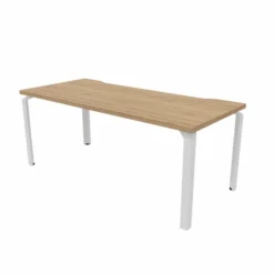 Bureau droit Epure - l. 180 x pr. 80 cm - échancrure -