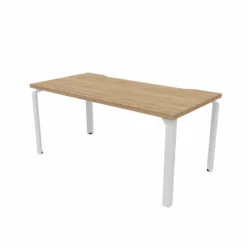 Bureau droit Epure - l. 160 x pr. 80 cm - échancrure -