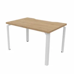 Bureau droit Epure - l. 120 x pr. 80 cm - échancrure -
