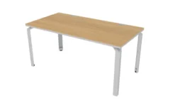 Bureau droit Epure - l. 160 x pr. 80 cm - chant bicolore