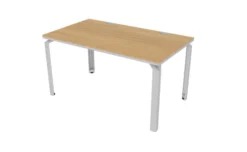 Bureau droit Epure - l. 140 x pr. 80 cm - chant bicolore