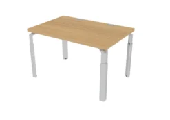 Bureau droit Epure - l. 120 x pr. 80 cm - piétement réglable en hauteur