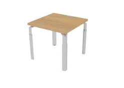 Bureau droit Epure - l. 80 x pr. 80 cm - piétement réglable en hauteur