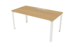 Bureau droit Epure - l. 160 x pr. 80 cm - top access sans voile de fond