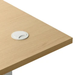 Bureau droit Ergo Up - l. 120 x pr. 80 cm - avec 2 obturateurs - réglage en hauteur électrique