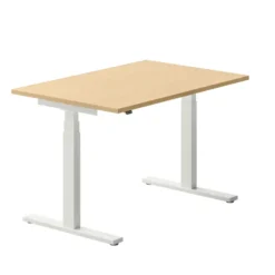Bureau droit Ergo Up - l. 120 x pr. 80 cm - sans obturateur - réglage en hauteur électrique