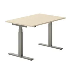 Bureau droit Ergo Up - l. 120 x pr. 80 cm - sans obturateur - réglage en hauteur électrique