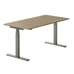 Bureau droit Ergo Up - l. 160 x pr. 80 cm - sans obturateur - réglage en hauteur électrique