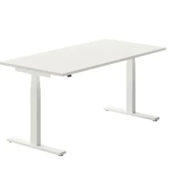 Bureau droit Ergo Up - l. 160 x pr. 80 cm - sans obturateur - réglage en hauteur électrique