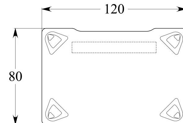 Bureau droit Evidence - l. 120 x pr. 80 cm