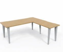 Bureau droit Evidence - l. 180 x pr. 80 cm + retour l. 100 x pr. 60 cm