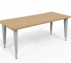 Bureau droit Evidence - l. 180 x pr. 80 cm - piétement réglable en hauteur