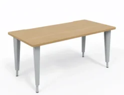 Bureau droit Evidence - l. 160 x pr. 80 cm - piétement réglable en hauteur