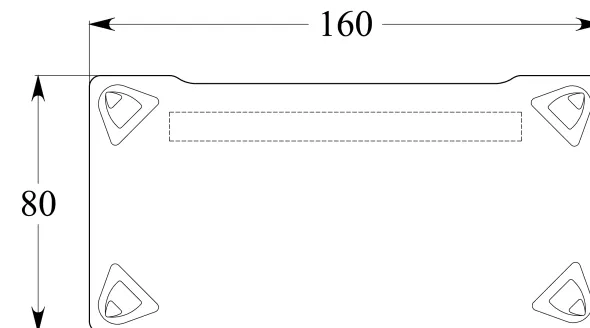 Bureau droit Evidence - l. 160 x pr. 80 cm - piétement réglable en hauteur