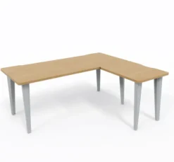 Bureau droit Evidence - l. 180 x pr. 80 cm + retour l. 80 x pr. 60 cm