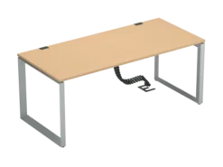 Bureau droit FrameOne II - l. 180 x pr. 80 cm - piétement cadre