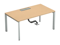 Bureau droit FrameOne II - l. 160 x pr. 90 cm - top access - piétement arche