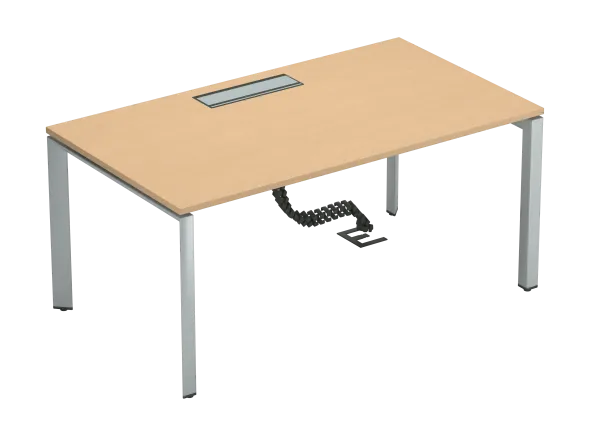 Bureau droit FrameOne II - l. 160 x pr. 90 cm - top access - piétement arche