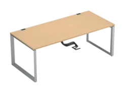 Bureau droit FrameOne II - l. 200 x pr. 90 cm - piétement cadre