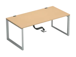 Bureau droit FrameOne II - l. 180 x pr. 90 cm - piétement cadre